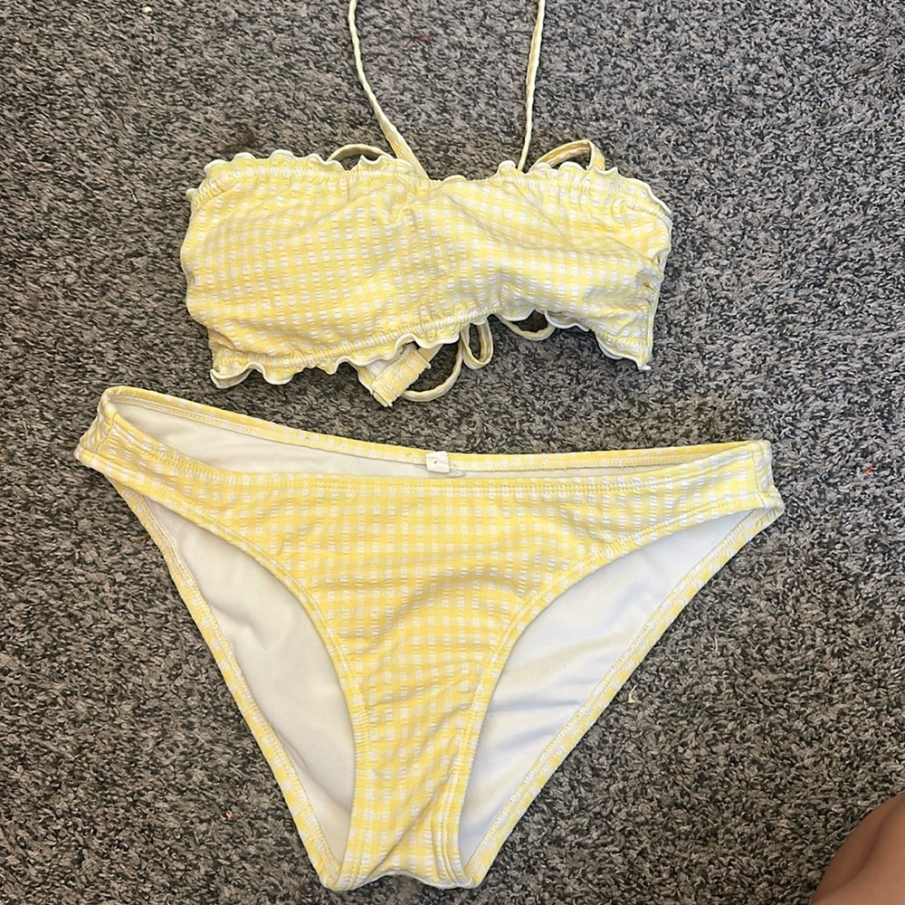 Yellow Target Bikini Set